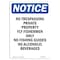Signmission Sign, 10" H, 7" W, Rigid Plastic, No Trespassing Private Property Sign, Portrait, V-14975 OS-NS-P-710-V-14975 - alternate 1